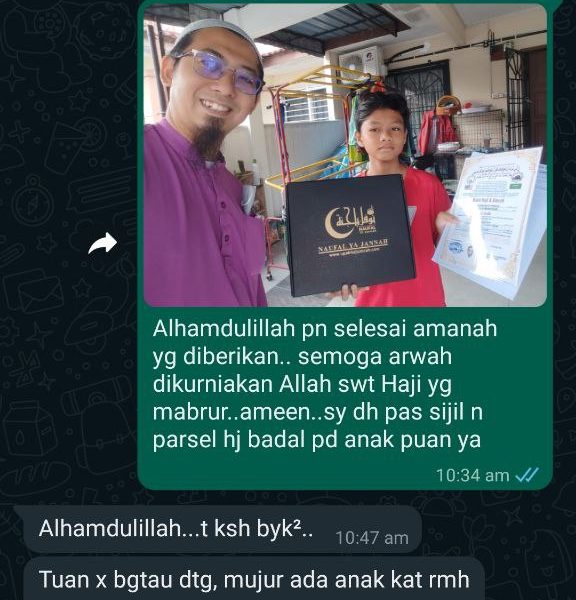 Testimoni Badal Haji Upah Haji 2023 Naufal Ya Jannah Resources 11