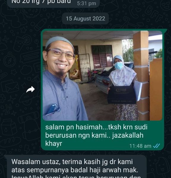 Testimoni Badal Haji Upah Haji 2023 Naufal Ya Jannah Resources 16