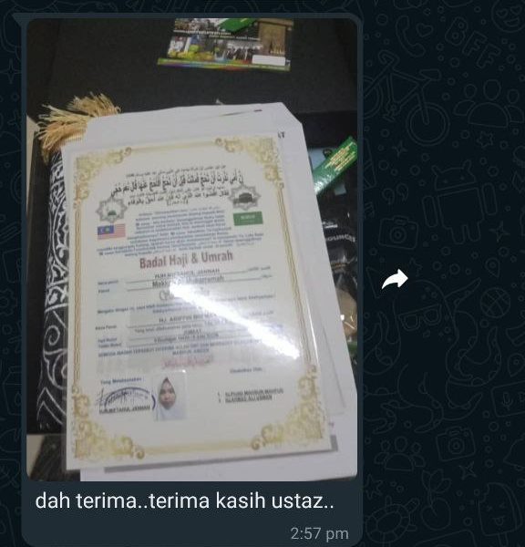 Testimoni Badal Haji Upah Haji 2023 Naufal Ya Jannah Resources 18