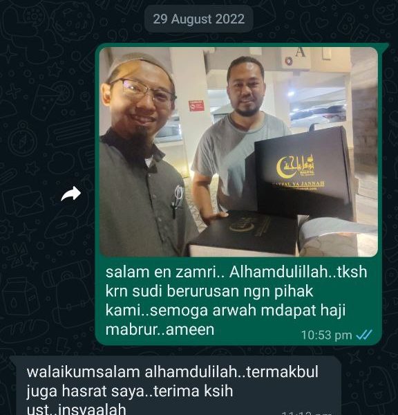 Testimoni Badal Haji Upah Haji 2023 Naufal Ya Jannah Resources 20