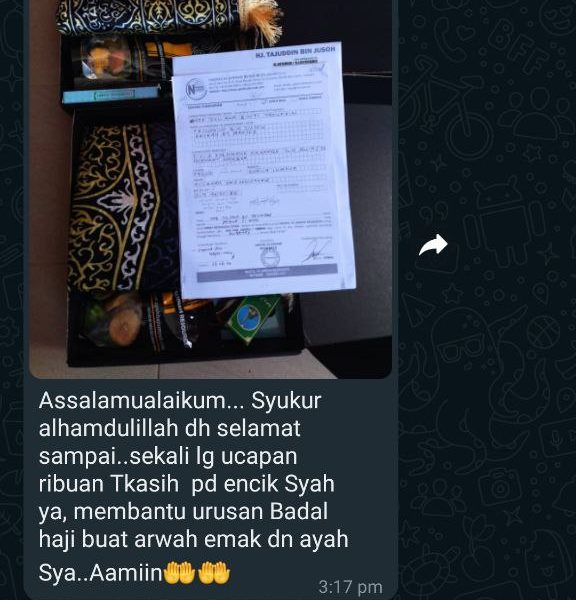 Testimoni Badal Haji Upah Haji 2023 Naufal Ya Jannah Resources 21