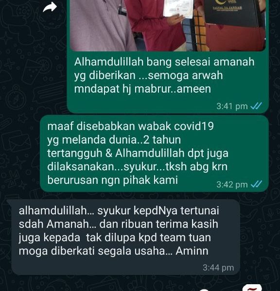 Testimoni Badal Haji Upah Haji 2023 Naufal Ya Jannah Resources 23